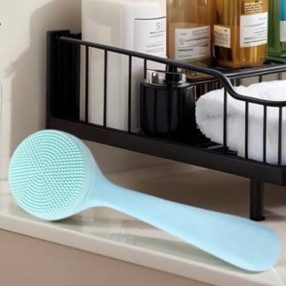 💞 New Light Blue Silicone Facial Cleansing & Exfoliating Scrubber Brush